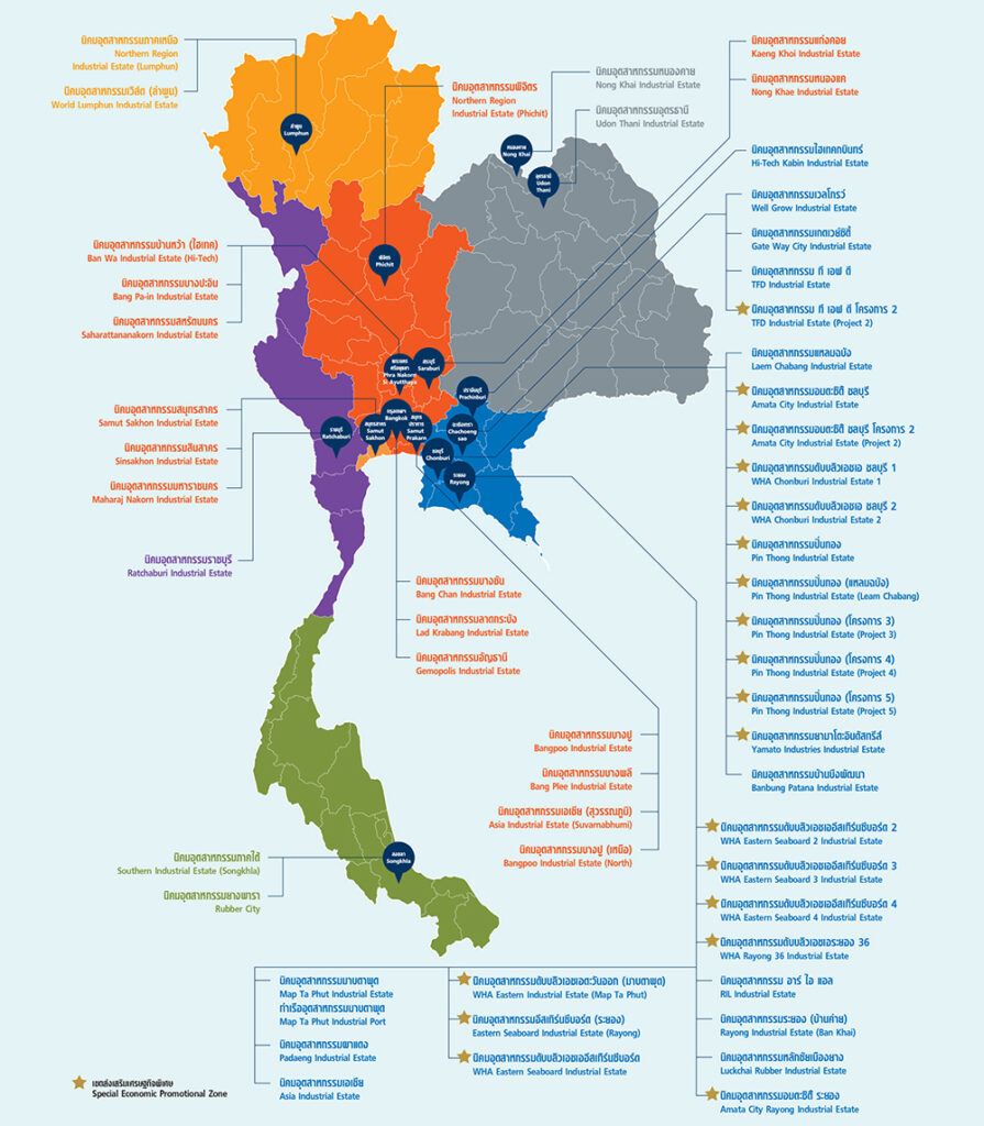 タイ国工場マップ